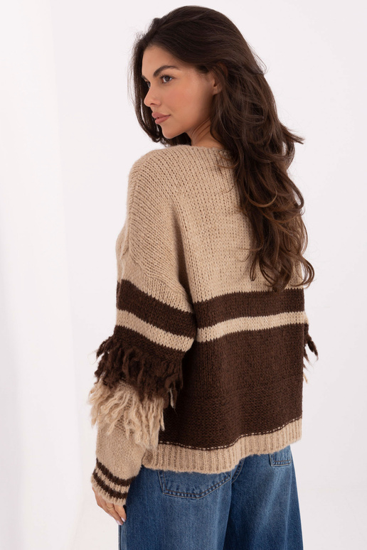 Smėlio spalvos megztinis