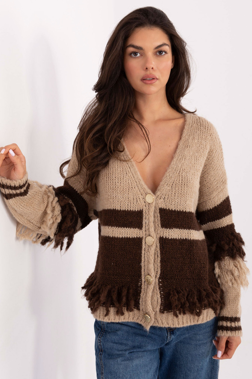 Smėlio spalvos megztinis