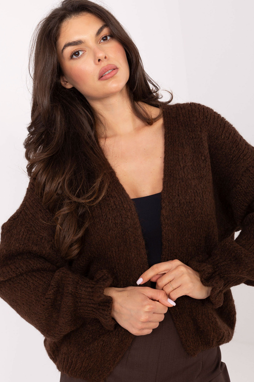 Megztinis - tamsiai rudas