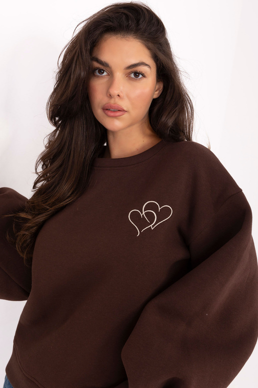 Džemperis - tamsiai rudas