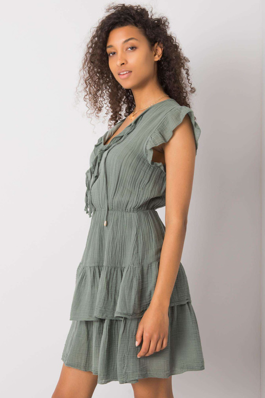 Chaki spalvos suknelė