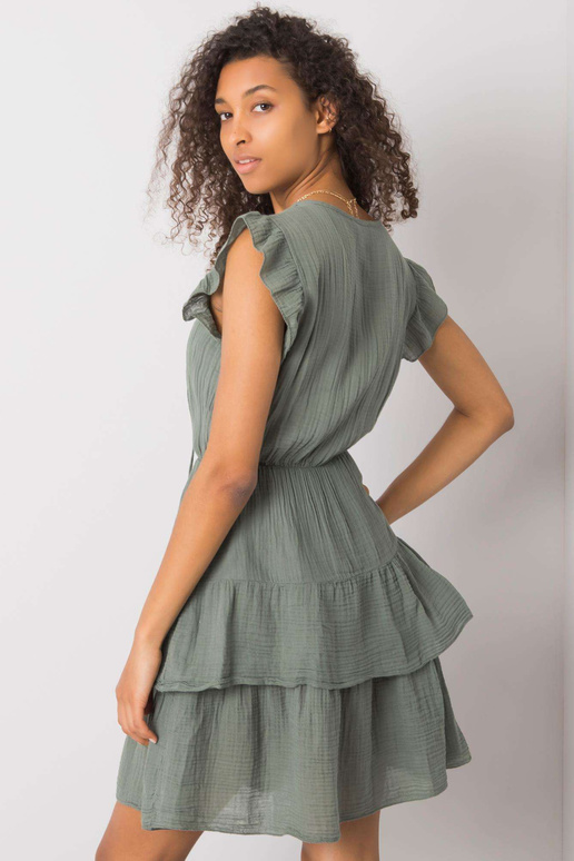 Chaki spalvos suknelė