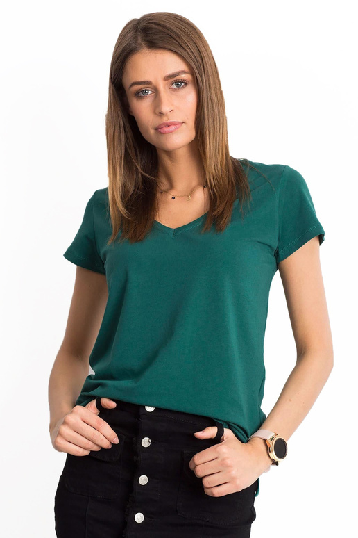 Tamsiai žalias marškinėliai