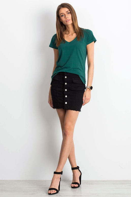 Tamsiai žalias marškinėliai