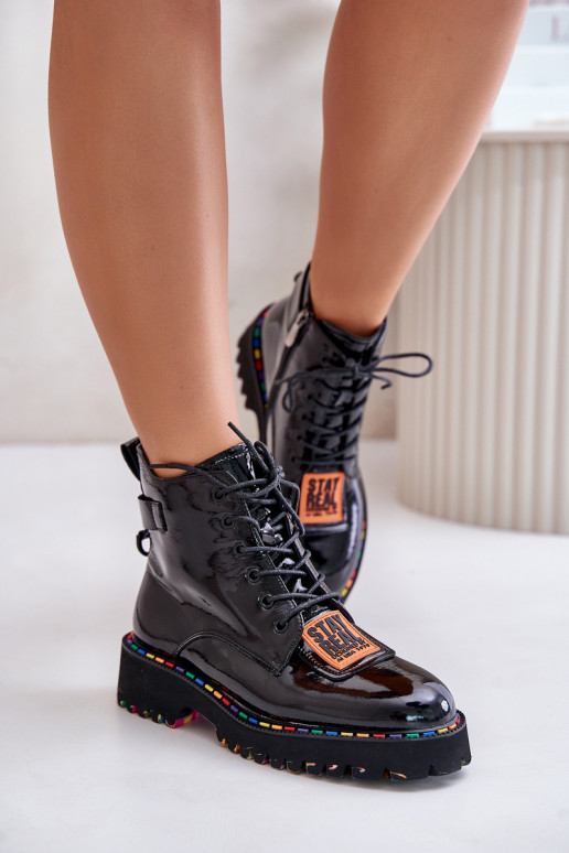 su lako efektu Aulinukai batai     Artiker 55C0517 Juodos spalvos