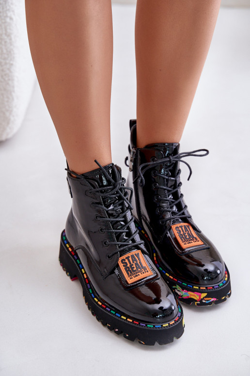 su lako efektu Aulinukai batai     Artiker 55C0517 Juodos spalvos