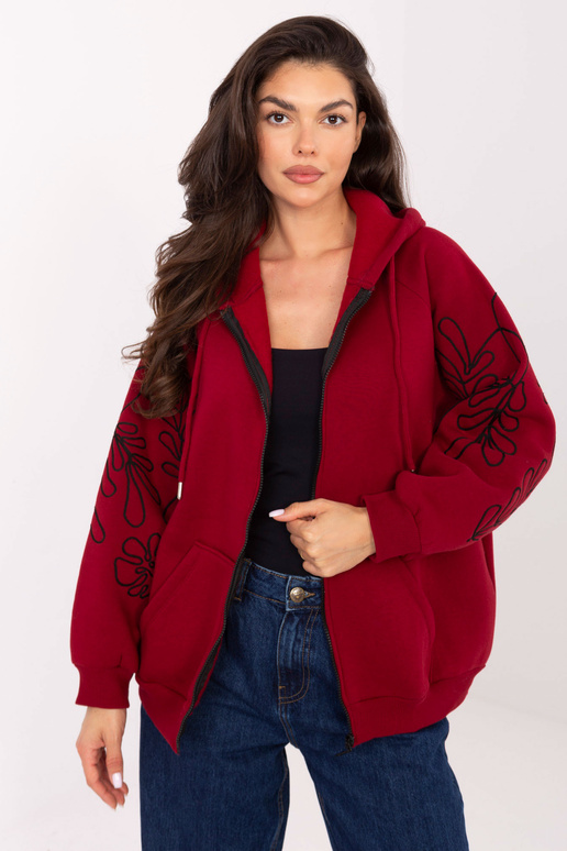 Burgundinis džemperis