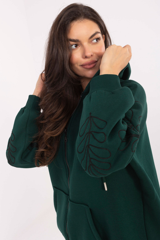 Tamsiai žalias džemperis