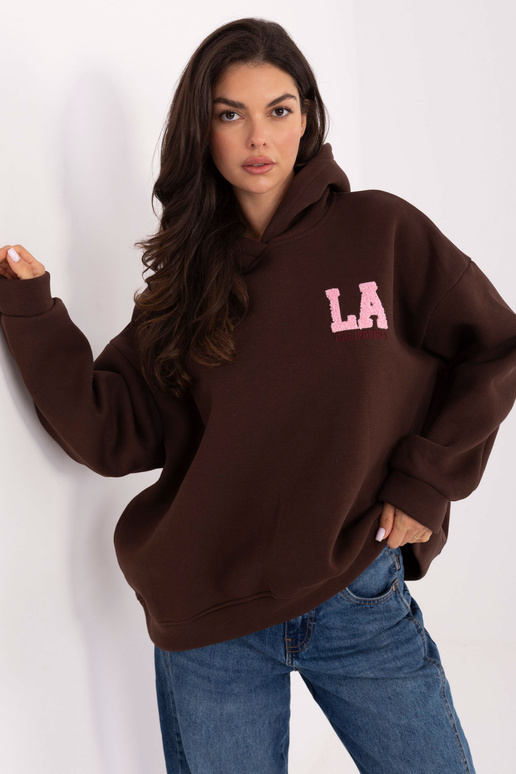 Tamsiai rudas džemperis