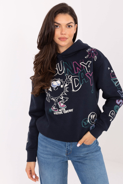 Tamsiai mėlynas džemperis