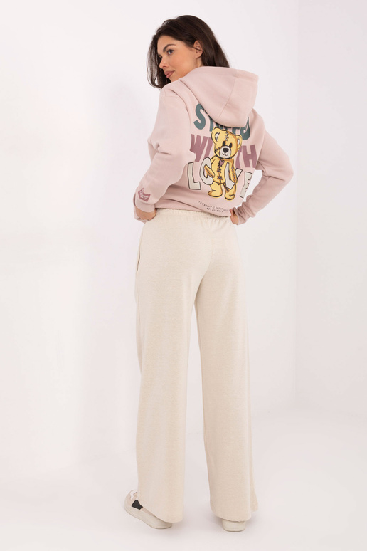 Šviesiai smėlinės sportinės kelnės