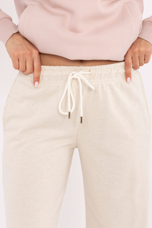 Šviesiai smėlinės sportinės kelnės