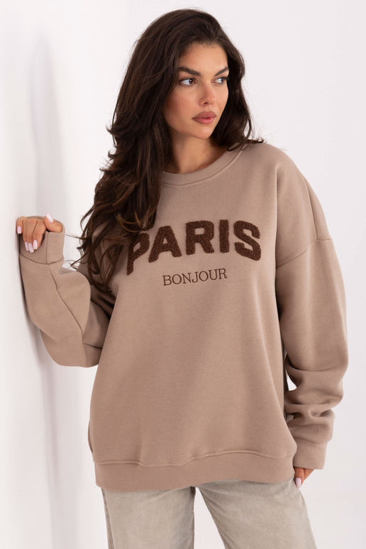 Tamsiai smėlinis džemperis