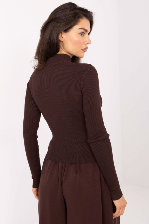 Megztinis tamsiai rudas