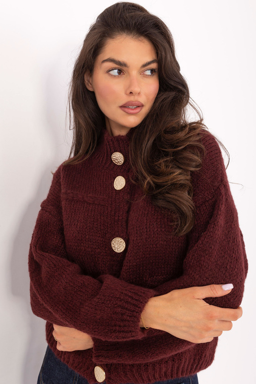 Burgundiškas megztinis