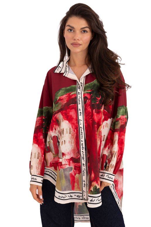 Bordo spalvos marškiniai