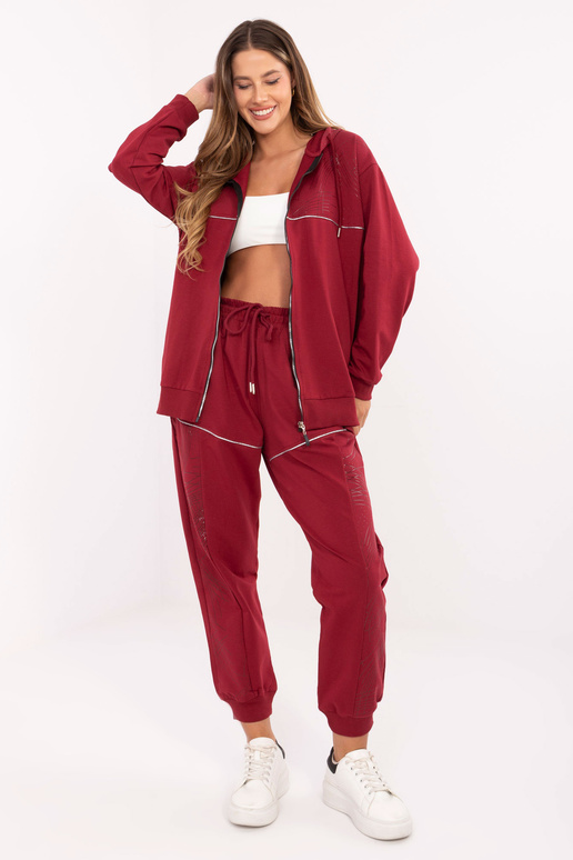 Komplektas bordo spalvos