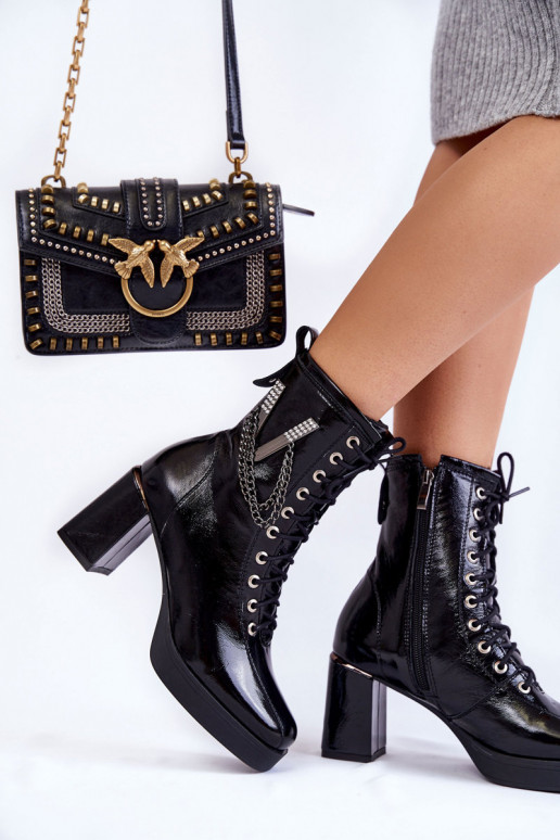  pašiltinti Aulinukai su ornamentais Juodos spalvos Malta