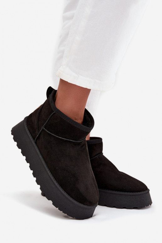 sniego batai  su platforma Juodos spalvos Celyra