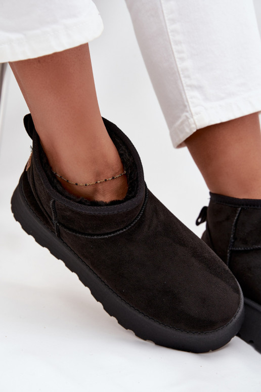 sniego batai  su platforma Juodos spalvos Celyra