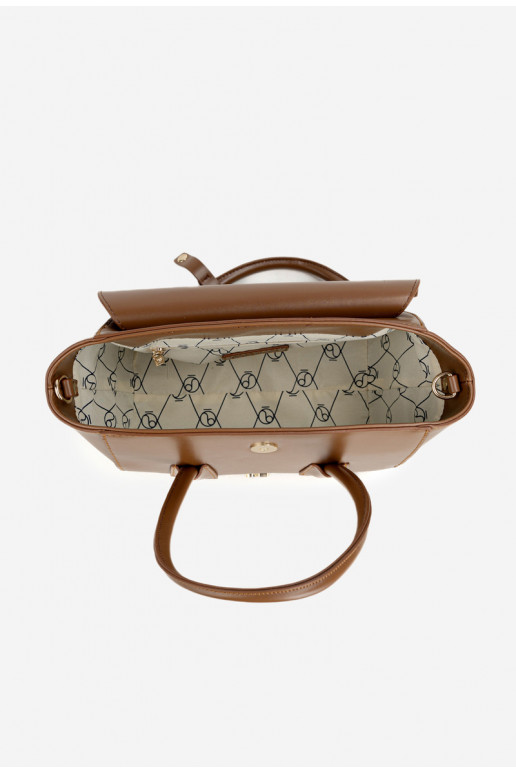 Nedidelė rankinė bagažinė NOBO BAG5800-M17 ryškiai ruda