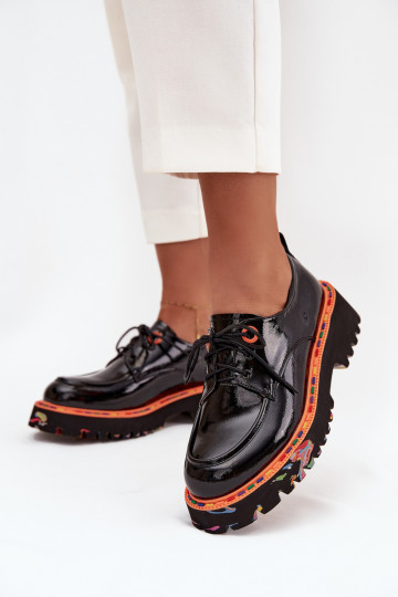 batai  su lako efektu Artiker 57C0176 Juodos spalvos