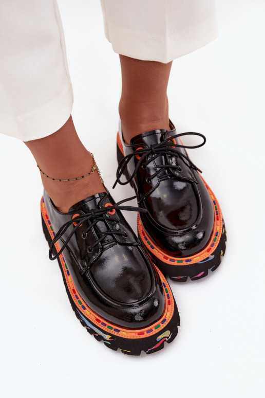   batai  su lako efektu Artiker 57C0176 Juodos spalvos