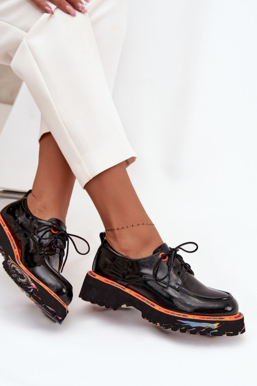   batai  su lako efektu Artiker 57C0176 Juodos spalvos