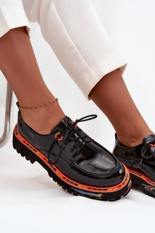   batai  su lako efektu Artiker 57C0176 Juodos spalvos