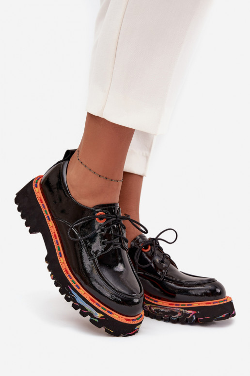   batai  su lako efektu Artiker 57C0176 Juodos spalvos