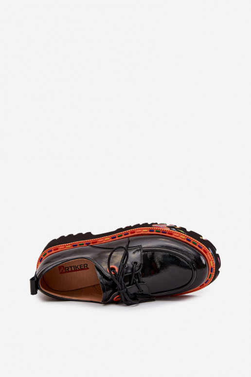   batai  su lako efektu Artiker 57C0176 Juodos spalvos