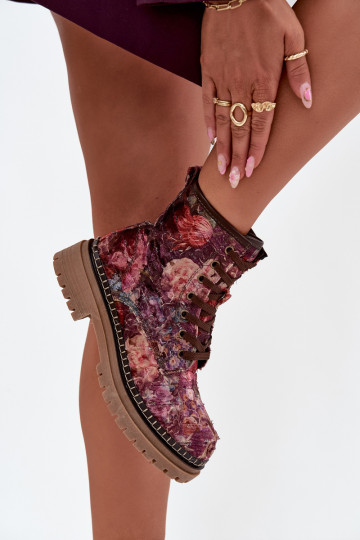 Moteriški aulinukai pašiltinti Artiker 57C1055 bordo spalvos