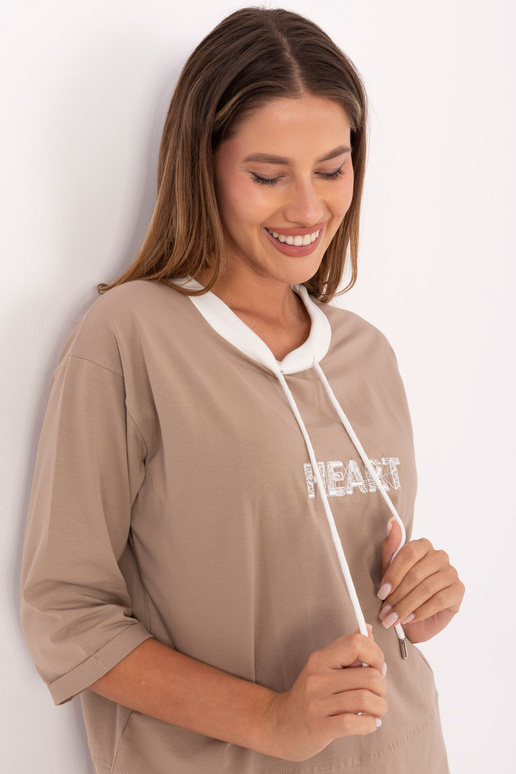 Palaidinė tamsiai smėlio spalvos