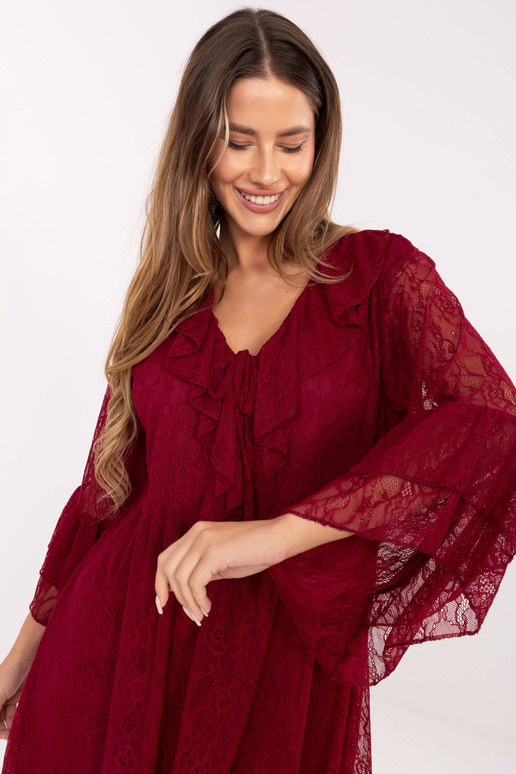 Suknelė burgundiškos spalvos