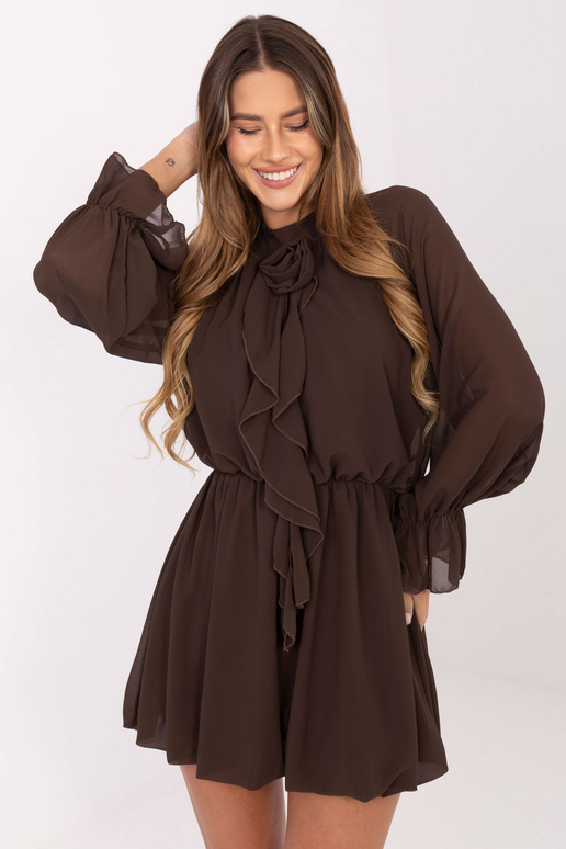 Rudos spalvos suknelė