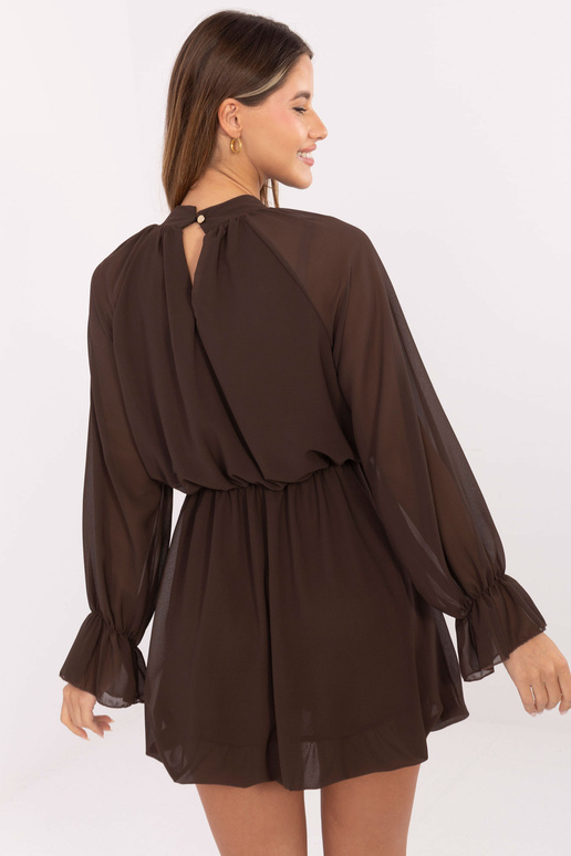 Rudos spalvos suknelė