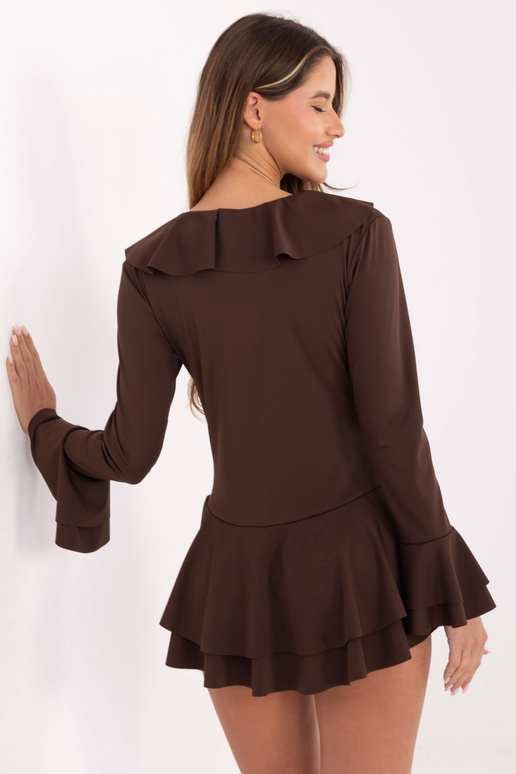 Tamsiai rudas kombinezonas