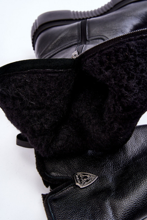 Zazoo 70121    ilgaauliai batai  Juodos spalvos