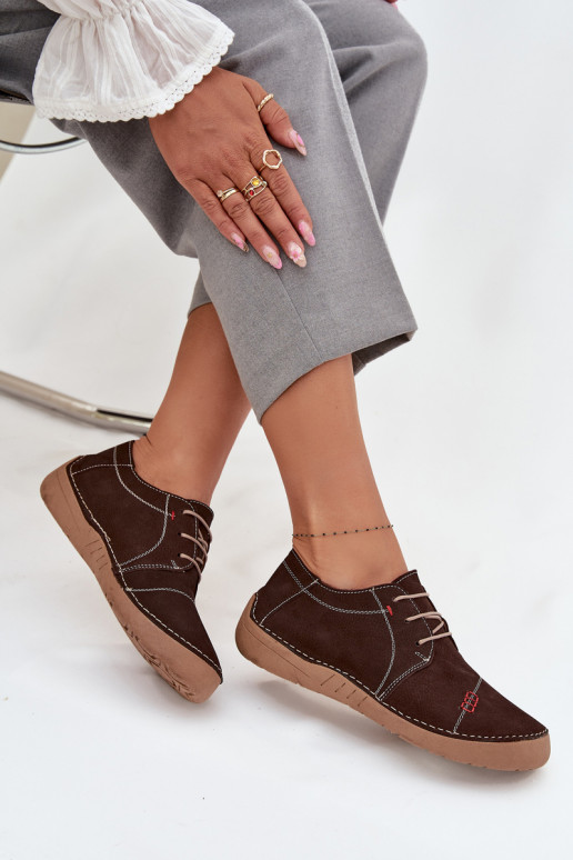   batai  Z Przeszyciami Artiker 57C2114 rudos spalvos