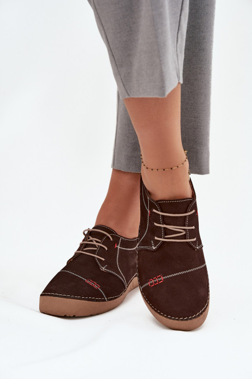   batai  Z Przeszyciami Artiker 57C2114 rudos spalvos