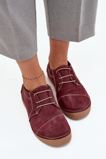 batai  Z Przeszyciami Artiker 57C2111 bordo spalvos
