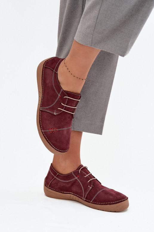   batai  Z Przeszyciami Artiker 57C2111 bordo spalvos