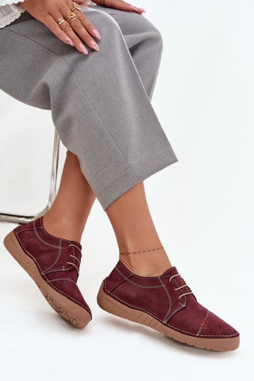   batai  Z Przeszyciami Artiker 57C2111 bordo spalvos