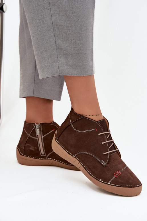   batai  Z Przeszyciami  Artiker 57C2117 rudos spalvos