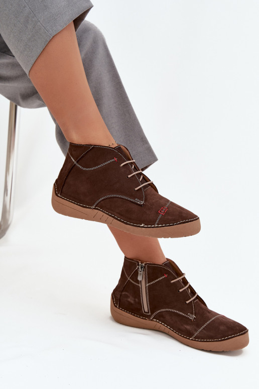   batai  Z Przeszyciami  Artiker 57C2117 rudos spalvos