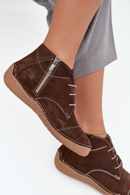   batai  Z Przeszyciami  Artiker 57C2117 rudos spalvos