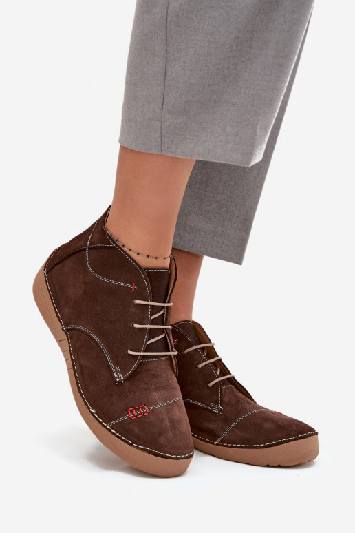   batai  Z Przeszyciami  Artiker 57C2117 rudos spalvos