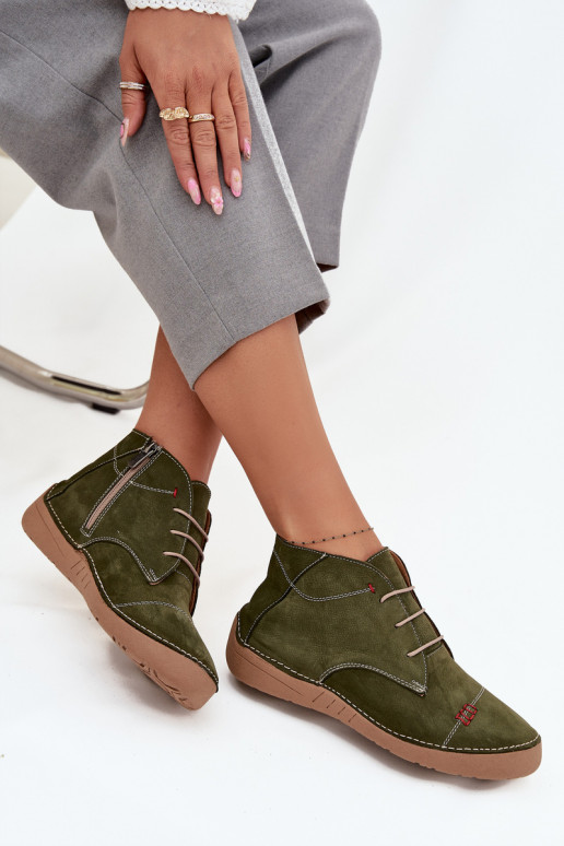   batai  Z Przeszyciami  Artiker 57C2119 žalios spalvos