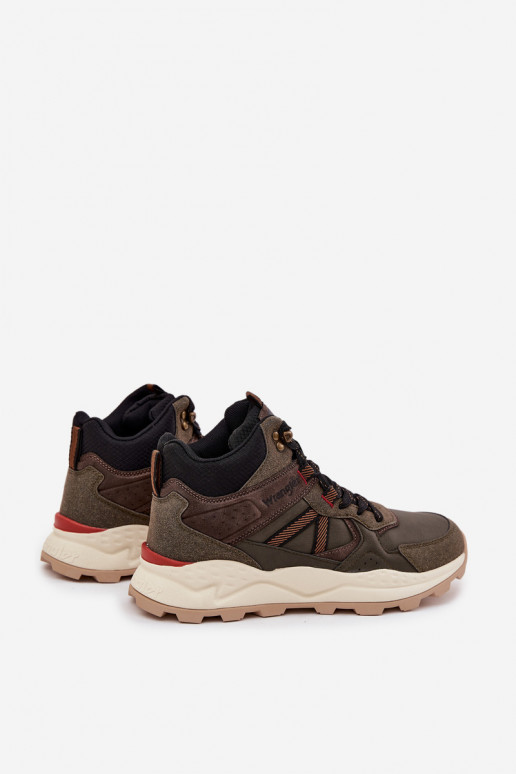 Vyriški žygio batai WRANGLER WEST MEN MID 20253027, chaki spalvos