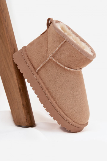 sniego batai Vaikiški  pašiltinti su kailiuku viduje smėlio spalvos Mireya